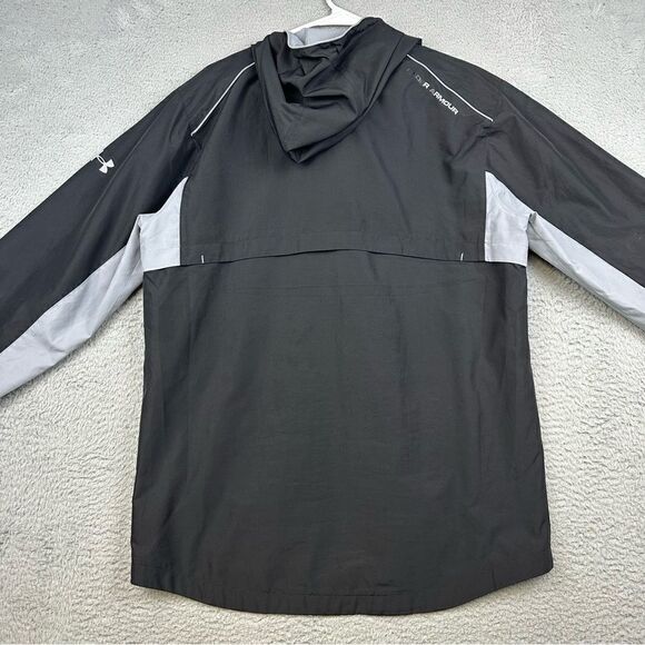 Vanderbilt Under Armour Storm Jacket Mens Medium Black Gray Allseason Gear Loose - Picture 6 of 16
